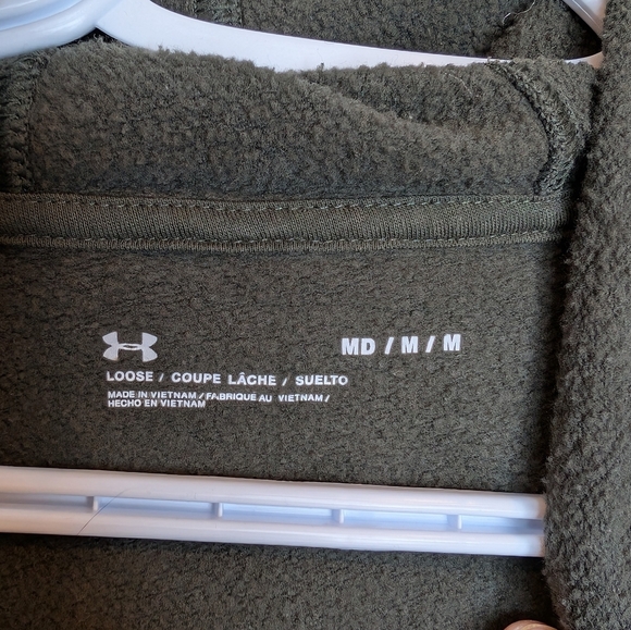 Under Armour Womens Loose Dark Green Hoodie Medium - flaw - Picture 3 of 9